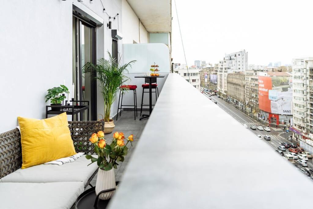 Amazing City View - Terrace+Netflix - City Center Bucureşti Exterior foto